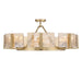 Golden - 3164-8SF BCB-AWG - Eight Light Semi-Flush Mount - Aenon - Brushed Champagne Brass