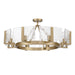 Golden - 3164-8SF BCB-HWG - Eight Light Semi-Flush Mount - Aenon - Brushed Champagne Brass