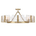 Golden - 3164-8SF BCB-HWG - Eight Light Semi-Flush Mount - Aenon - Brushed Champagne Brass
