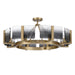 Golden - 3164-8SF BCB-SWG - Eight Light Semi-Flush Mount - Aenon - Brushed Champagne Brass