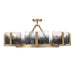 Golden - 3164-8SF BCB-SWG - Eight Light Semi-Flush Mount - Aenon - Brushed Champagne Brass