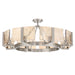 Golden - 3164-8SF PW-AWG - Eight Light Semi-Flush Mount - Aenon - Pewter