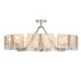 Golden - 3164-8SF PW-AWG - Eight Light Semi-Flush Mount - Aenon - Pewter