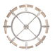Golden - 3164-8SF PW-AWG - Eight Light Semi-Flush Mount - Aenon - Pewter