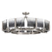 Golden - 3164-8SF PW-SWG - Eight Light Semi-Flush Mount - Aenon - Pewter