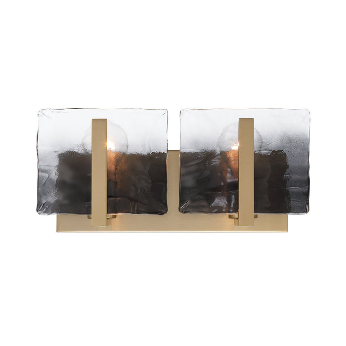 Golden - 3164-BA2 BCB-SWG - Two Light Vanity - Aenon - Brushed Champagne Brass