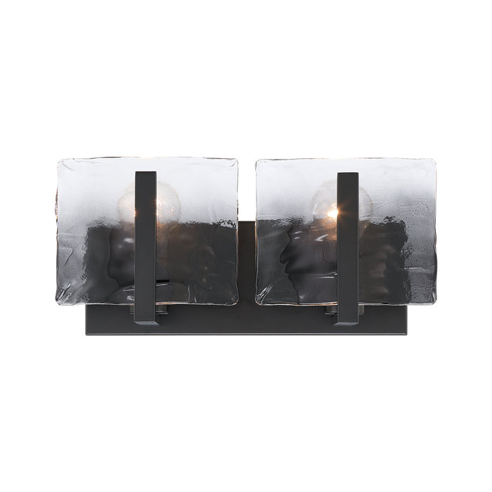 Golden - 3164-BA2 BLK-SWG - Two Light Vanity - Aenon - Matte Black