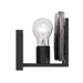 Golden - 3164-BA2 BLK-SWG - Two Light Vanity - Aenon - Matte Black