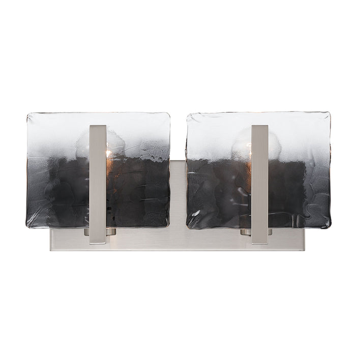 Golden - 3164-BA2 PW-SWG - Two Light Vanity - Aenon - Pewter