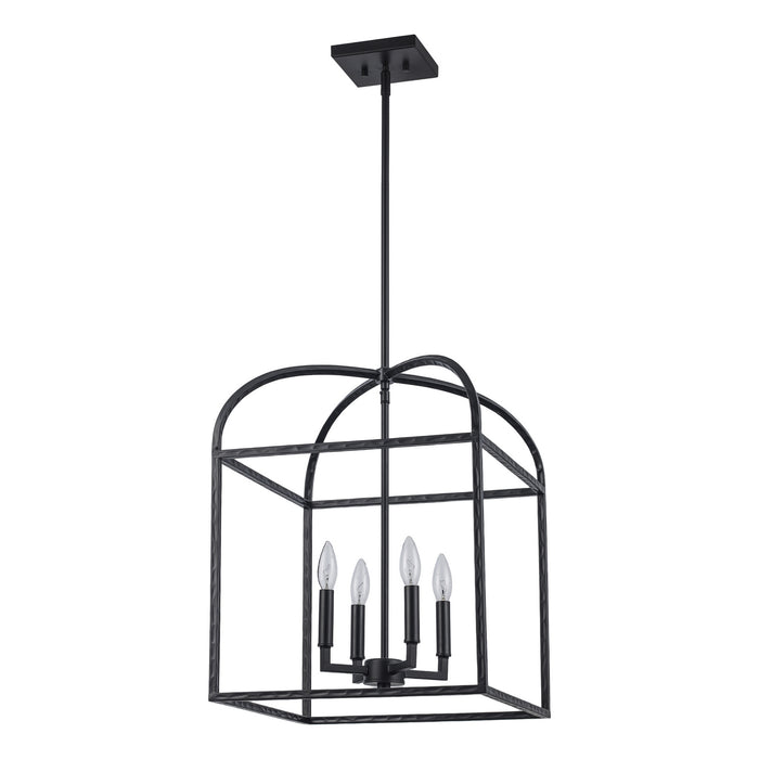 Trans Globe Imports - 11814 BK - Four Light Pendant - Sabriel - Black