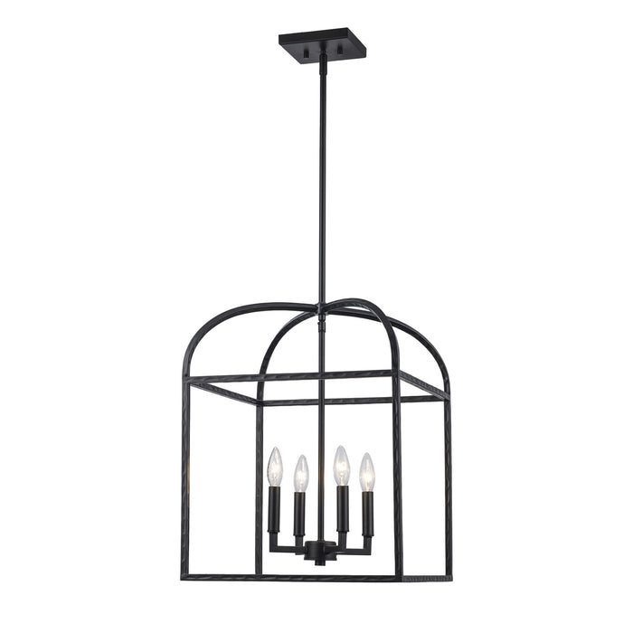 Trans Globe Imports - 11814 BK - Four Light Pendant - Sabriel - Black