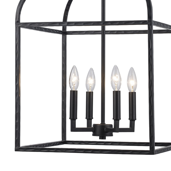 Trans Globe Imports - 11814 BK - Four Light Pendant - Sabriel - Black