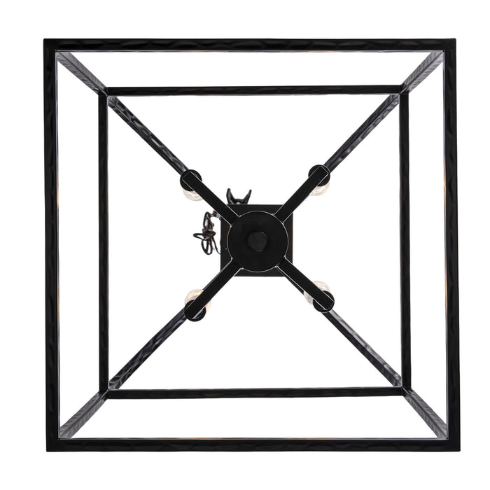 Trans Globe Imports - 11814 BK - Four Light Pendant - Sabriel - Black
