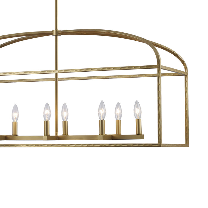 Trans Globe Imports - 11818 AG - Eight Light Pendant - Sabriel - Antique Gold