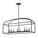 Trans Globe Imports - 11818 BK - Eight Light Pendant - Sabriel - Black