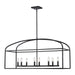Trans Globe Imports - 11818 BK - Eight Light Pendant - Sabriel - Black