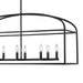 Trans Globe Imports - 11818 BK - Eight Light Pendant - Sabriel - Black