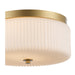 Trans Globe Imports - 16232 AG-FR - Two Light Flush Mount - Quartz Quarters - Antique Gold / Frosted