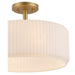 Trans Globe Imports - 16234 AG-FR - Four Light Semi-Flush Mount - Quartz Quarters - Antique Gold / Frosted