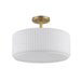 Trans Globe Imports - 16234 AG-FR - Four Light Semi-Flush Mount - Quartz Quarters - Antique Gold / Frosted