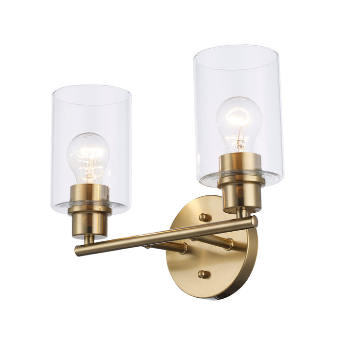 Trans Globe Imports - 72022 AG - Two Light Vanity - Kai - Antique Gold