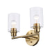 Trans Globe Imports - 72022 AG - Two Light Vanity - Kai - Antique Gold