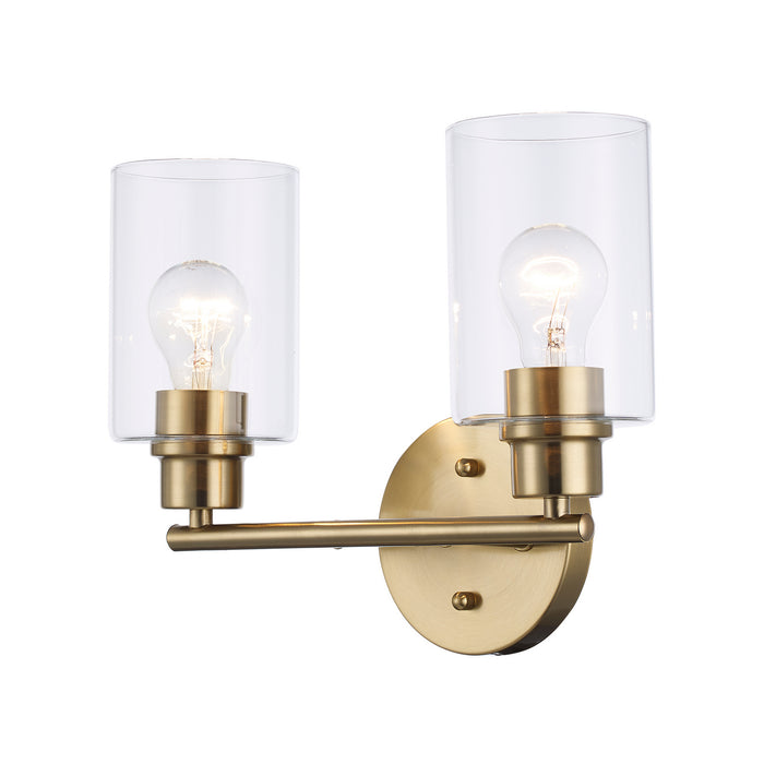 Trans Globe Imports - 72022 AG - Two Light Vanity - Kai - Antique Gold