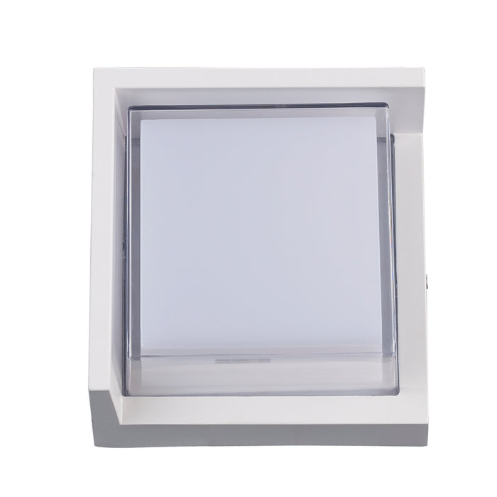 Trans Globe Imports - LED-51920 WH - LED Outdoor Wall Mount - Hatch - White