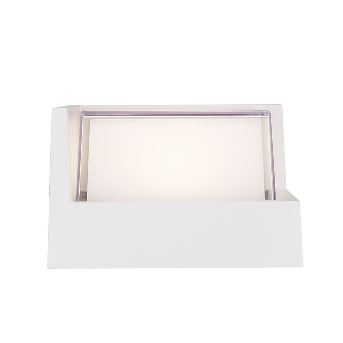 Trans Globe Imports - LED-51920 WH - LED Outdoor Wall Mount - Hatch - White