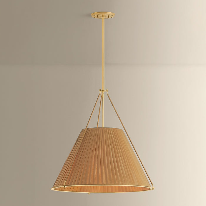 Hudson Valley - 1144-AGB - Four Light Pendant - Sunside - Aged Brass