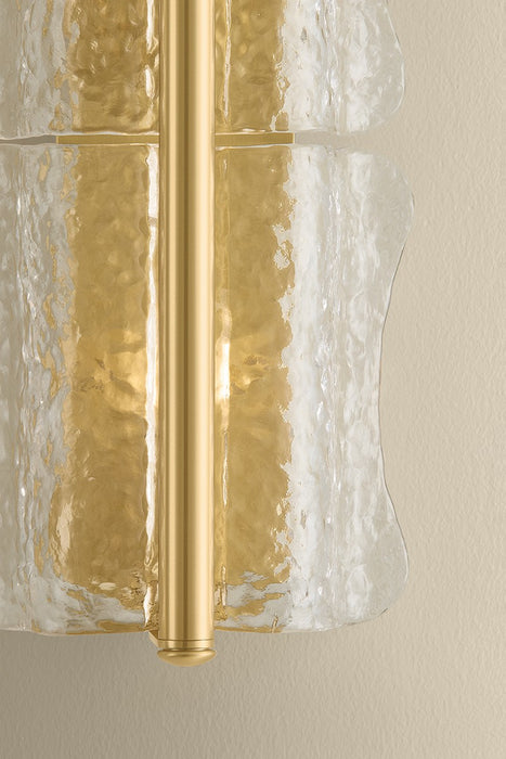 Hudson Valley - 1372-AGB - Two Light Wall Sconce - Fosterdale - Aged Brass