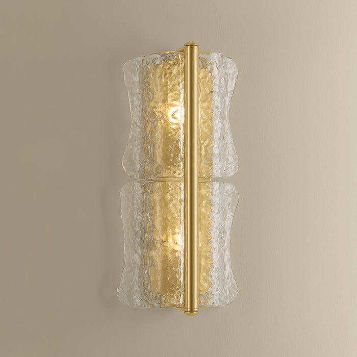 Hudson Valley - 1372-AGB - Two Light Wall Sconce - Fosterdale - Aged Brass