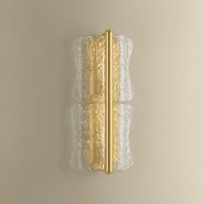 Hudson Valley - 1372-AGB - Two Light Wall Sconce - Fosterdale - Aged Brass