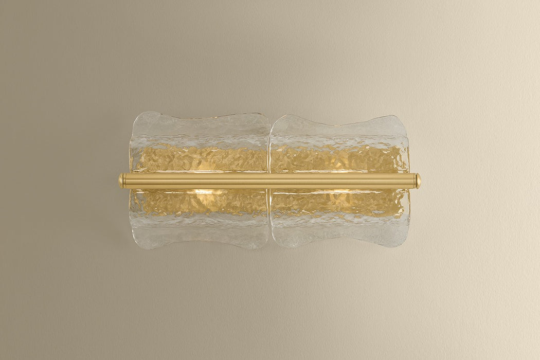 Hudson Valley - 1372-AGB - Two Light Wall Sconce - Fosterdale - Aged Brass