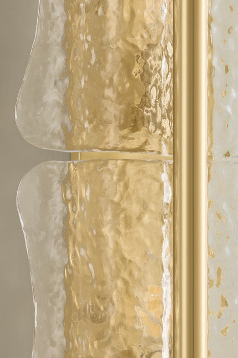 Hudson Valley - 1373-AGB - Three Light Wall Sconce - Fosterdale - Aged Brass