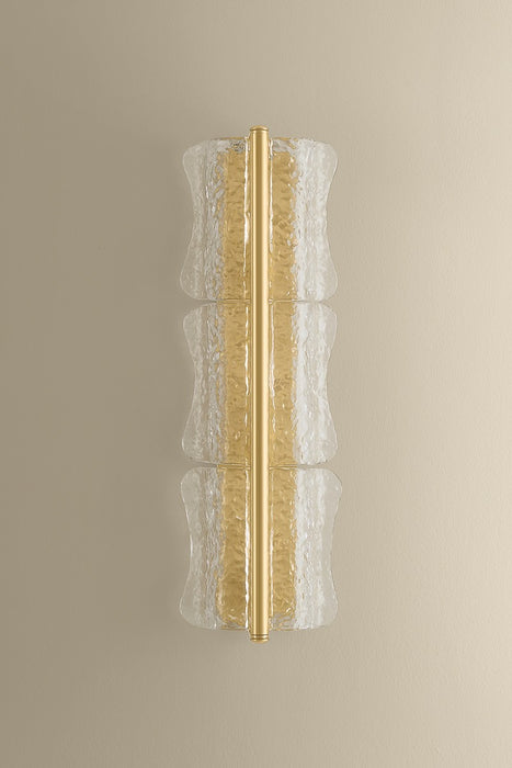 Hudson Valley - 1373-AGB - Three Light Wall Sconce - Fosterdale - Aged Brass