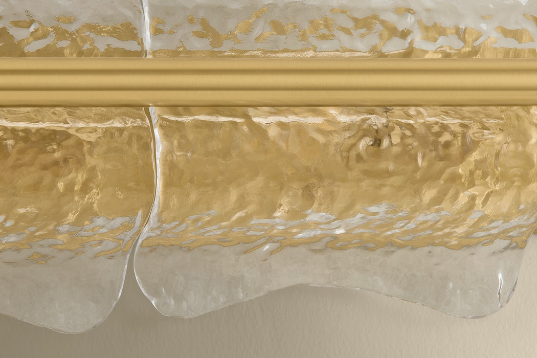 Hudson Valley - 1373-AGB - Three Light Wall Sconce - Fosterdale - Aged Brass