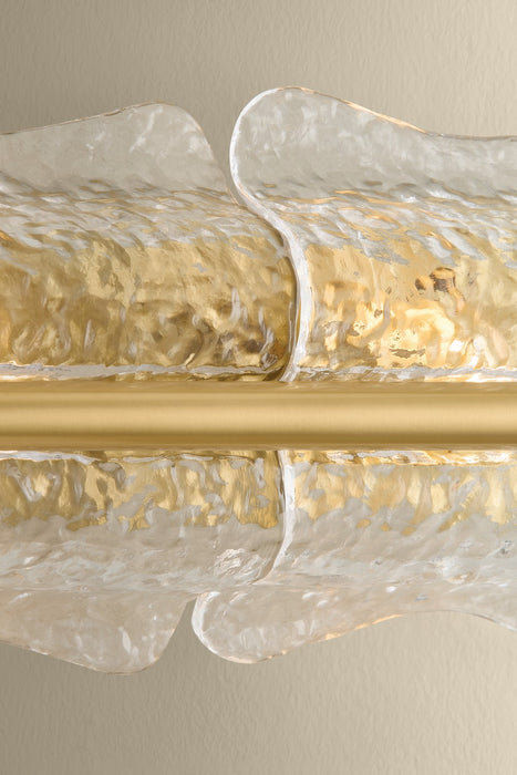 Hudson Valley - 1374-AGB - Four Light Wall Sconce - Fosterdale - Aged Brass