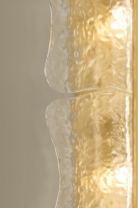 Hudson Valley - 1374-AGB - Four Light Wall Sconce - Fosterdale - Aged Brass