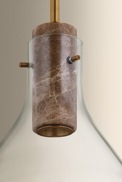 Hudson Valley - 1619-PBR - One Light Pendant - West Hill - Patina Brass