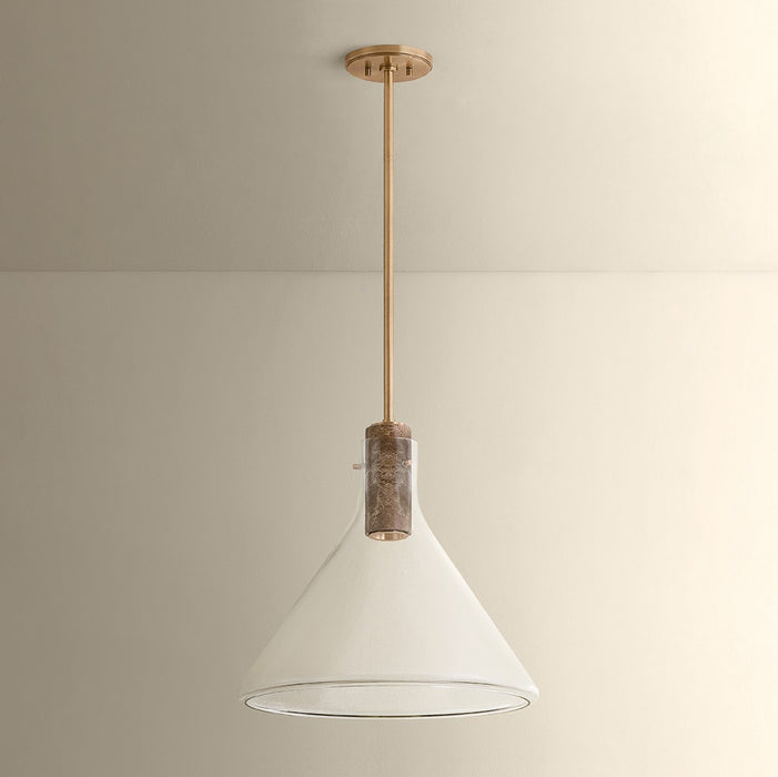 Hudson Valley - 1619-PBR - One Light Pendant - West Hill - Patina Brass