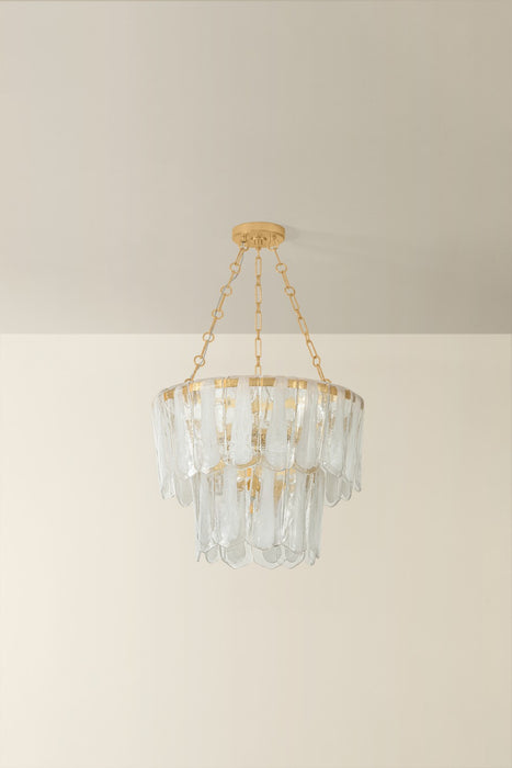 Hudson Valley - 1705-VGL - Five Light Chandelier - Tappan - Vintage Gold Leaf