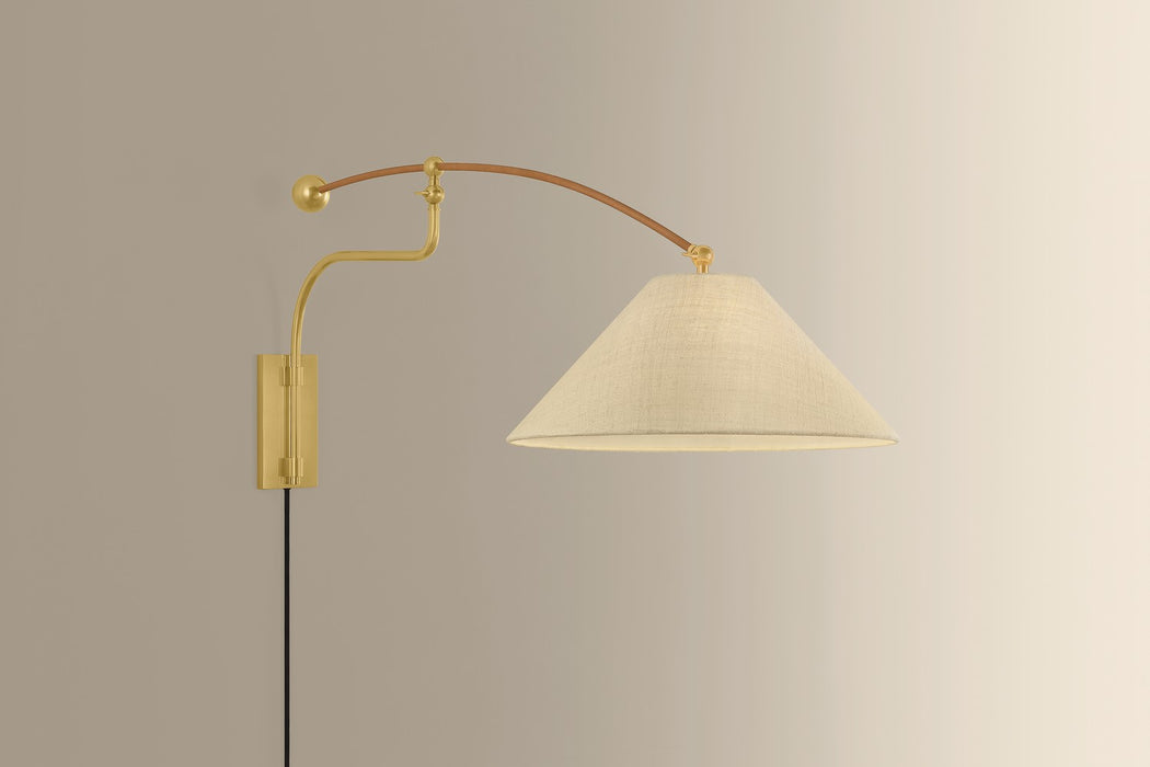 Hudson Valley - 2351-AGB - One Light Wall Sconce - Sylva - Aged Brass