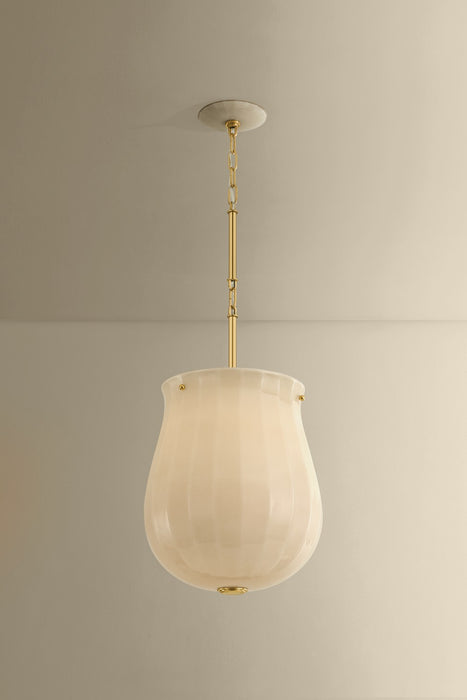 Hudson Valley - 3113-AGB - One Light Pendant - Nevins - Aged Brass