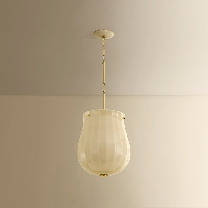 Hudson Valley - 3113-AGB - One Light Pendant - Nevins - Aged Brass