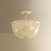 Hudson Valley - 3115-AGB - One Light Semi Flush Mount - Nevins - Aged Brass