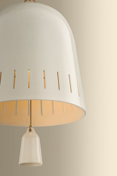 Hudson Valley - 3617-PBR/CIC - One Light Pendant - Omi - Patina Brass