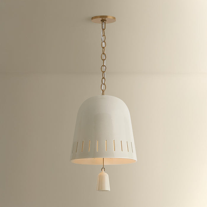 Hudson Valley - 3617-PBR/CIC - One Light Pendant - Omi - Patina Brass