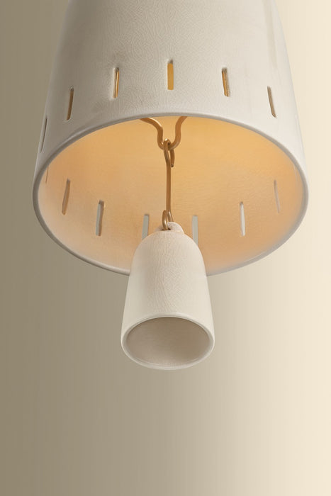 Hudson Valley - 3635-PBR/CIC - Three Light Chandelier - Omi - Patina Brass