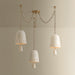 Hudson Valley - 3635-PBR/CIC - Three Light Chandelier - Omi - Patina Brass